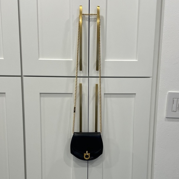 Salvatore Ferragamo Handbags - Vintage Salvatore Ferragamo Gancini Mini Chain Convertible Bag